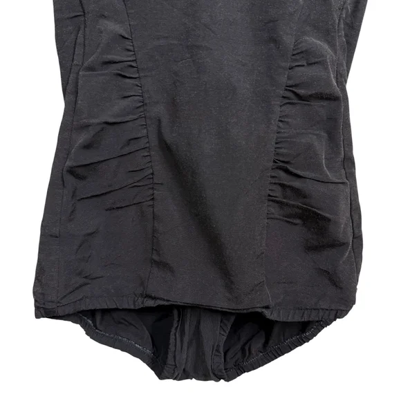 Vintage 1950s Phan-Tan Black One Piece Swimsuit Size 36 One Pieces